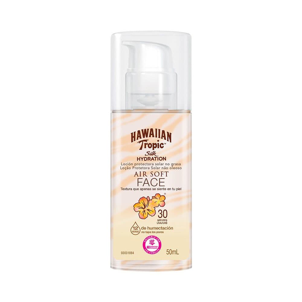 Protetor Solar Hawaiian Tropic Air Soft Face FPS 30 50ml
