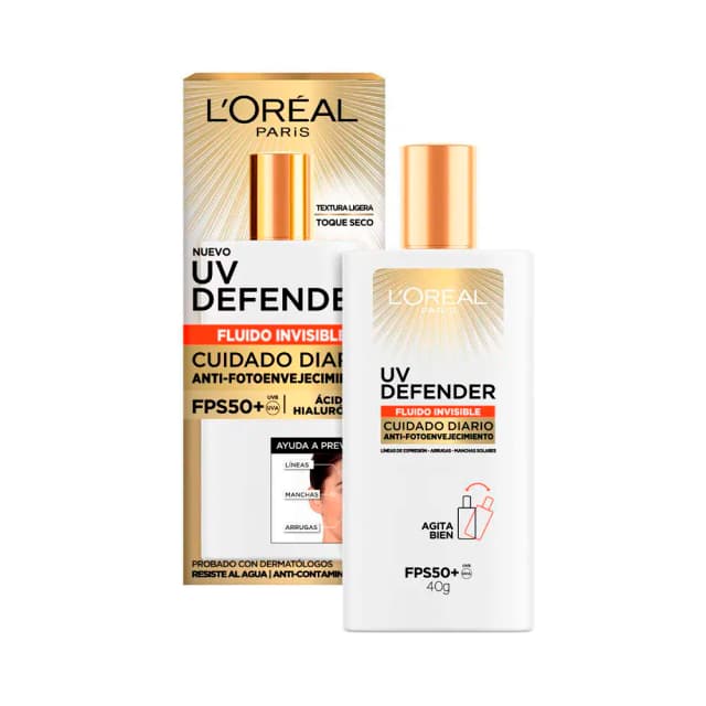 Protetor Solar Loreal Uv Defender Fluido Invisível FPS 50+ 40G