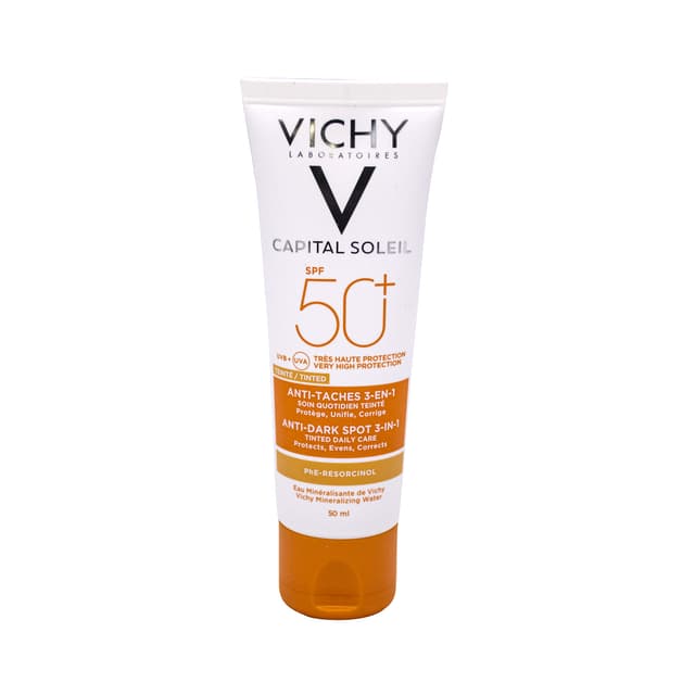 Protetor Solar Vichy Anti-Manchas 3 Em 1 FPS50+ 50ml