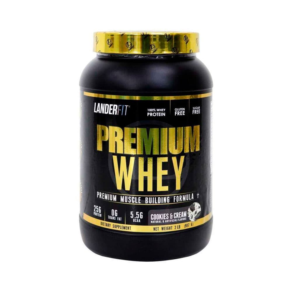 Proteína Whey Landerfit Premium Cookies & Cream 2LB