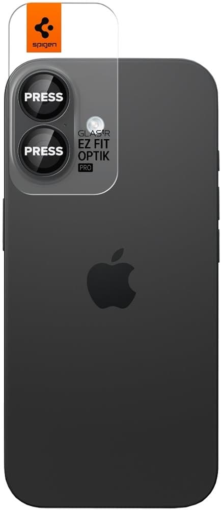 Protetor de Lente Spigen GLAStR Ez Fit Optik Pro para Câmera iPhone 17/16 Plus/16