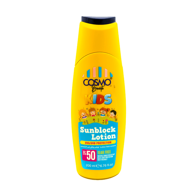 Protetor Solar Cosmo Beaute Kids Sunblock Spf50+ 200ml