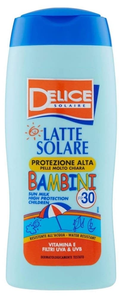 Protetor Solar Delice Solaire Latte Solare Bambini FPS30 - 250mL