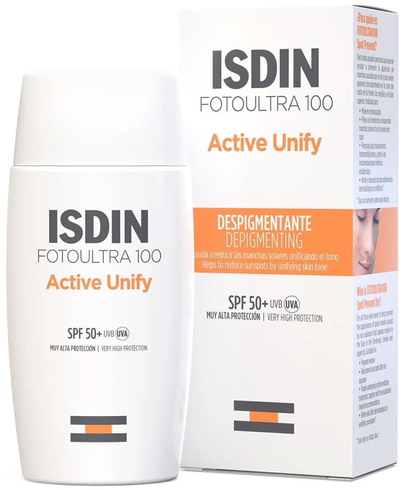 Protetor Solar Facial Isdin Foto Ultra 100 Active Unify Spf50 - 50mL