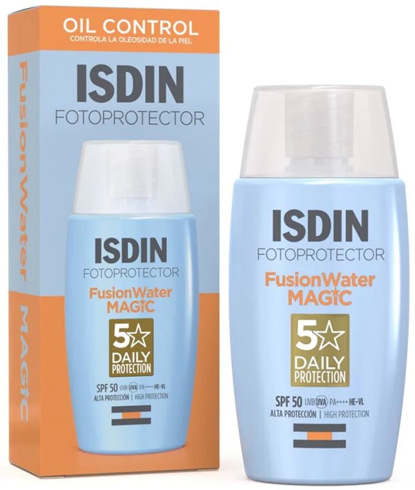 Protetor Solar Facial Isdin Fotoprotector Fusion Water Magic FPS50 - 50mL