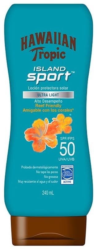 Protetor Solar Hawaiian Tropic Island Sport Ultra Light Spf50 - 240mL