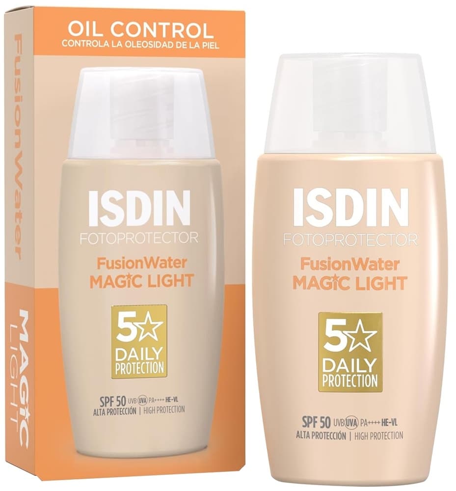 Protetor Solar Isdin Fotoprotector Oil Control Fusion Water Magic Light FPS50 - 50mL