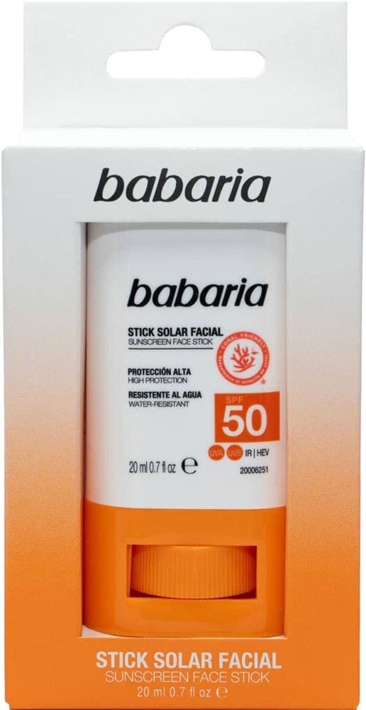 Protetor Solar Facial Stick Babaria FPS 50 - 20mL