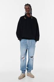 Calça Pull&bear Relaxed Fit M