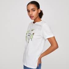 Camiseta Bege Feminina Pull&bear