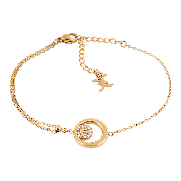 Pulseira Feminina Daniel Klein Dkj.13.10005-2 Dourado
