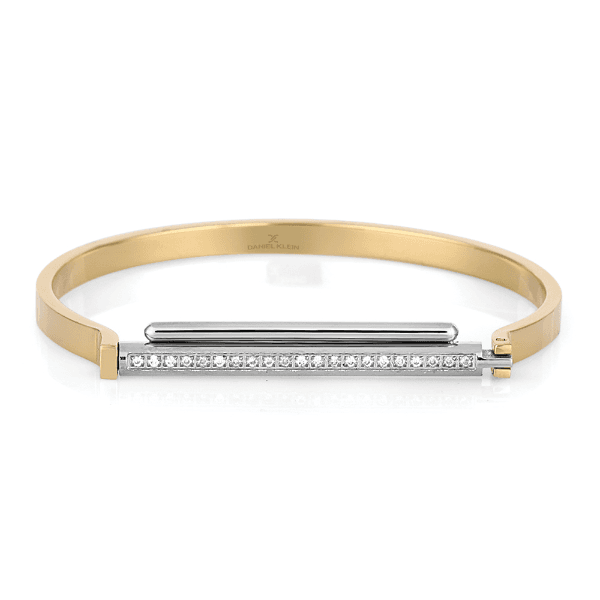Pulseira Feminina Daniel Klein Dkj.3.10023-3 Dourado/Prateado