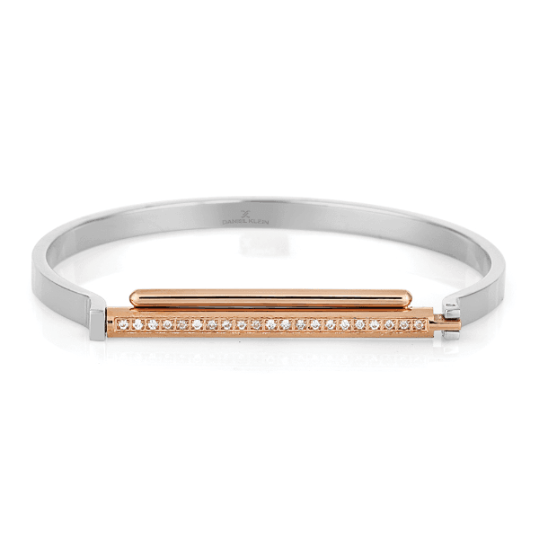 Pulseira Feminina Daniel Klein Dkj.3.10023-4 Prata/Rose Gold