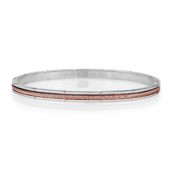 Pulseira Feminina Daniel Klein Dkj.3.2084-2 Prata/Rose Gold