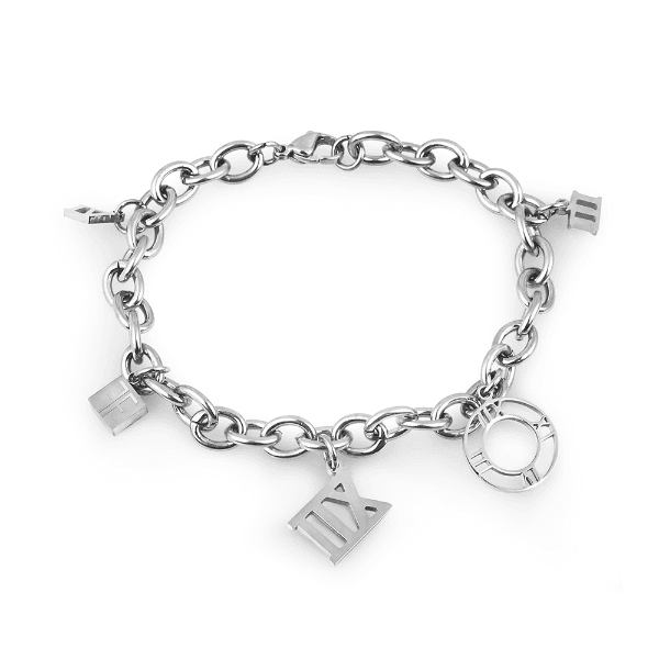 Pulseira Feminina Freelook Frj.3.3012-1 de Aço Inoxidável Prata
