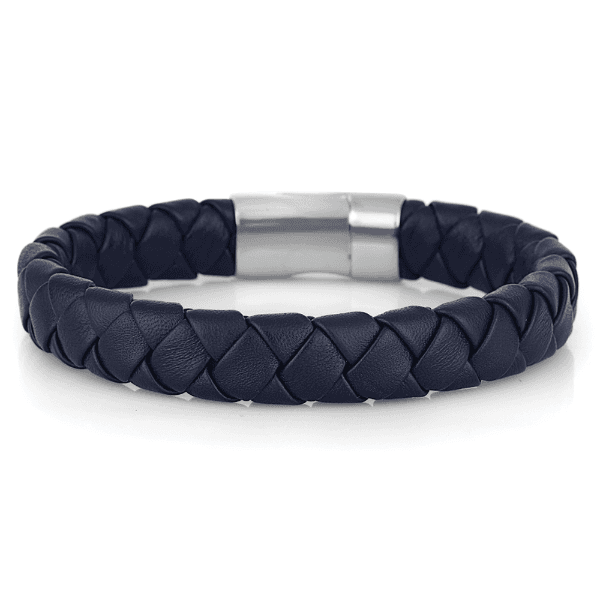 Pulseira Masculina Daniel Klein Dkj.14.10001-2 Azul Prata