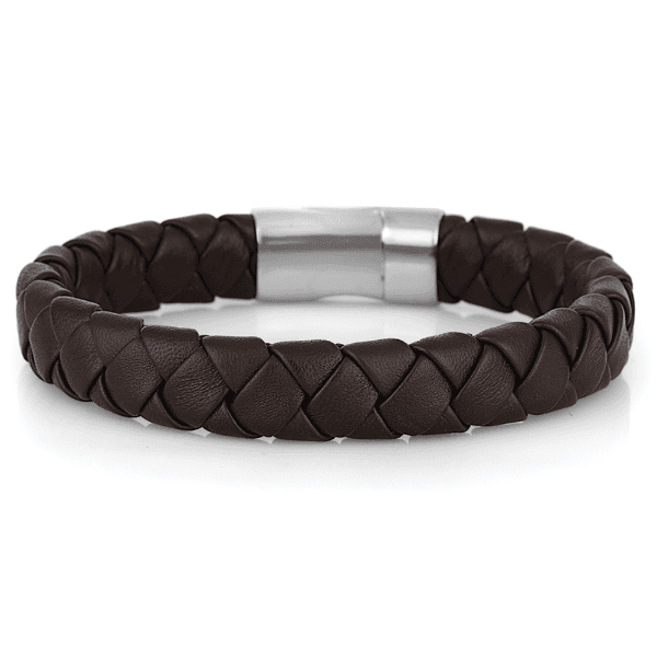 Pulseira Masculina Daniel Klein Dkj.14.10001-3 Marrom/Prata
