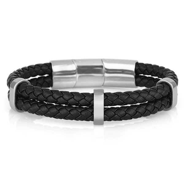 Pulseira Masculino Daniel Klein Dkj.14.10002-1 Preto/Prata