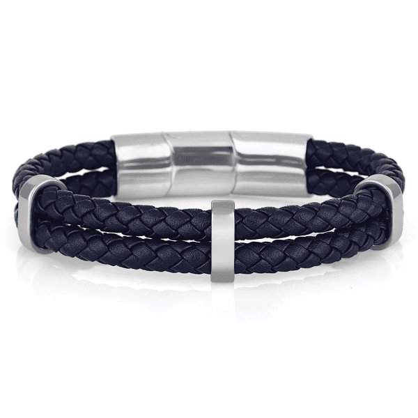 Pulseira Masculina Daniel Klein Dkj.14.10002-2 Azul/Prata