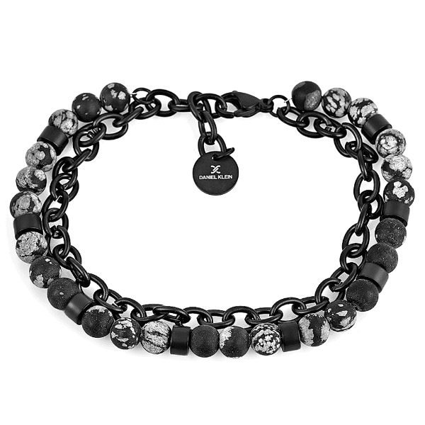 Pulseira Masculina Daniel Klein Dkj.14.10004-1 Preto