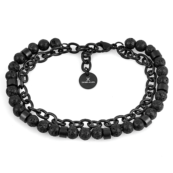 Pulseira Masculina Daniel Klein Dkj.14.10004-2 Preto