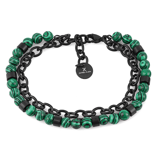 Pulseira Masculina Daniel Klein Dkj.14.10004-4 Verde/Preto