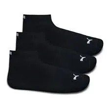 Meias Puma Crew de Algodão Tamanho 27 Negro