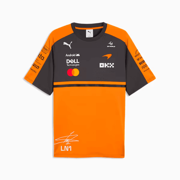 Camisa Puma McLaren R Norris 71395301 Laranja Tam. P