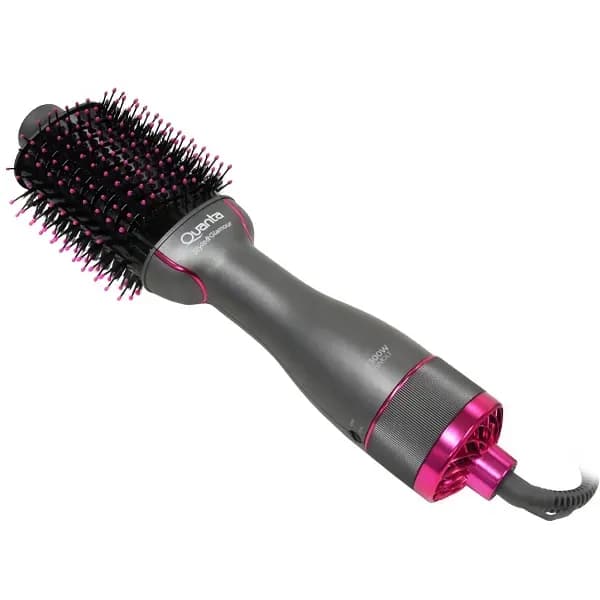 Secador de Cabelo Quanta 2 Em 1 QTES6000N 1300W Bivolt Cinza/Rosa