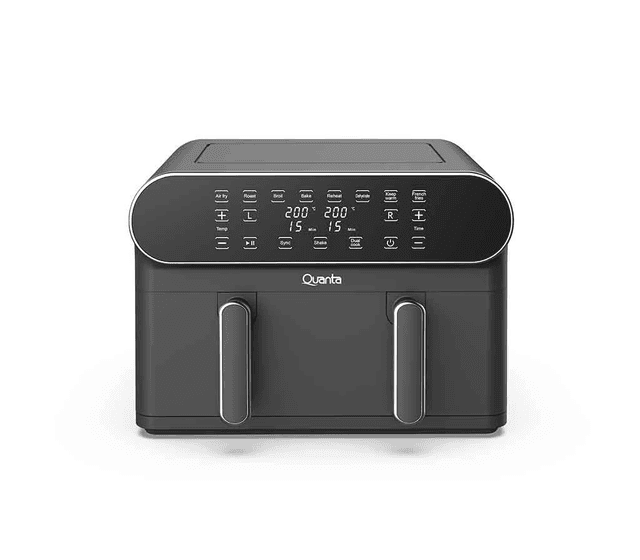 Fritadeira Airfry Quanta Qtafs80 Dual 4+4L 2400W 110V 60Hz Preta