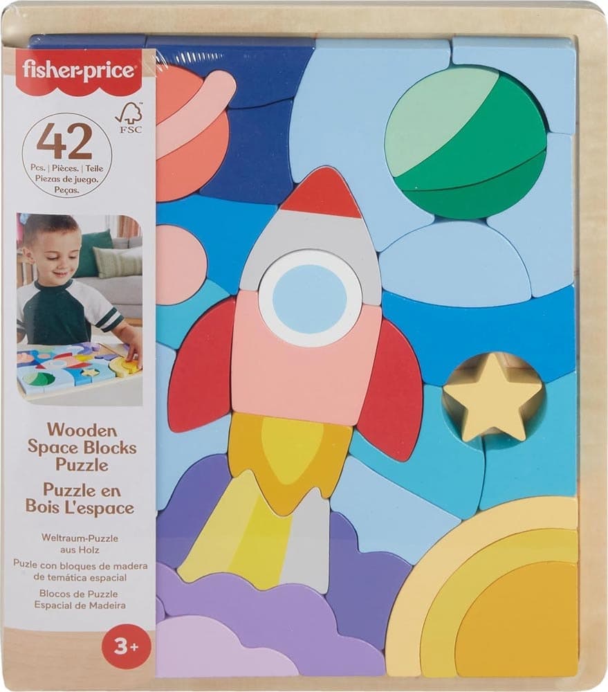 Blocos Espaciais de Madeira Fisher-Price Hxy42