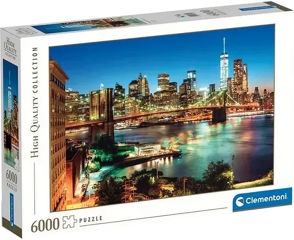 Quebra-Cabeça Clementoni Brooklyn Bridge Lights - 36534 (6000 Pçs)