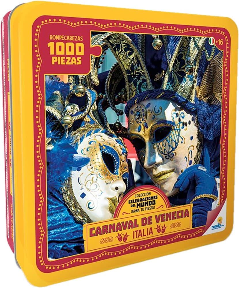 Quebra-Cabeça Carnaval de Veneza - Ronda Coleção Obras de Arte 12400 (1.000 Pçs)