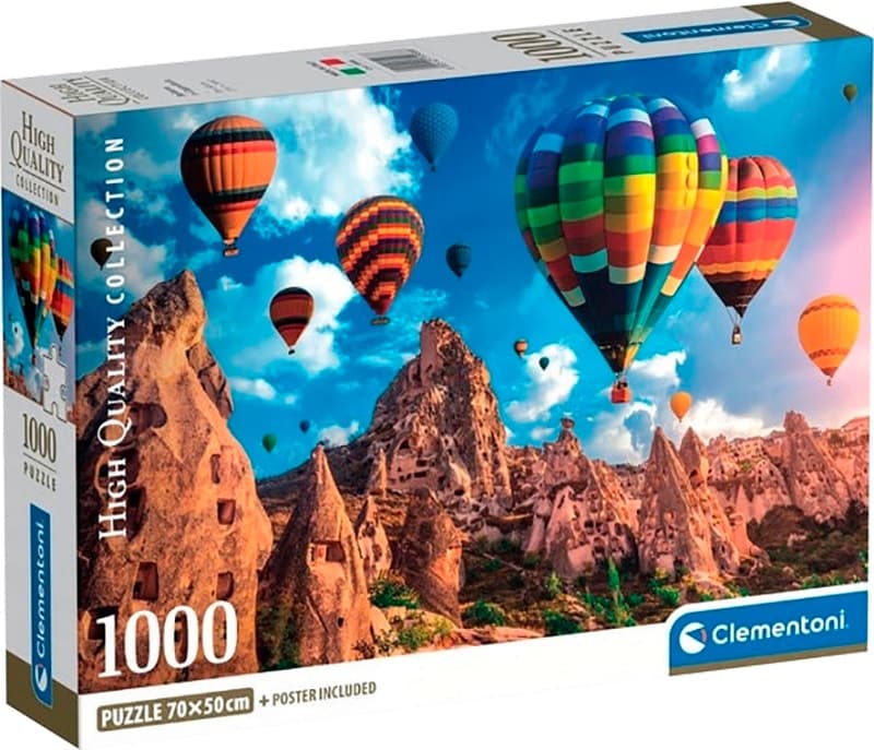 Quebra-Cabeça Clementoni Balloons In Cappadocia - 39988 (1000 Peças)