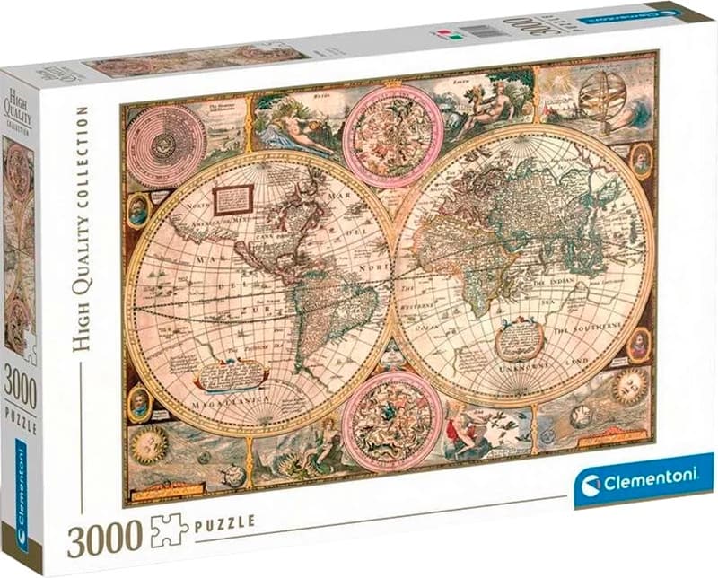 Quebra-Cabeça Clementoni High Old Map - 3000 Peças