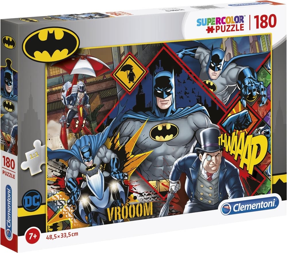 Quebra-cabeça Dc Comics Batman Clementoni - 29108 (180 Pçs)
