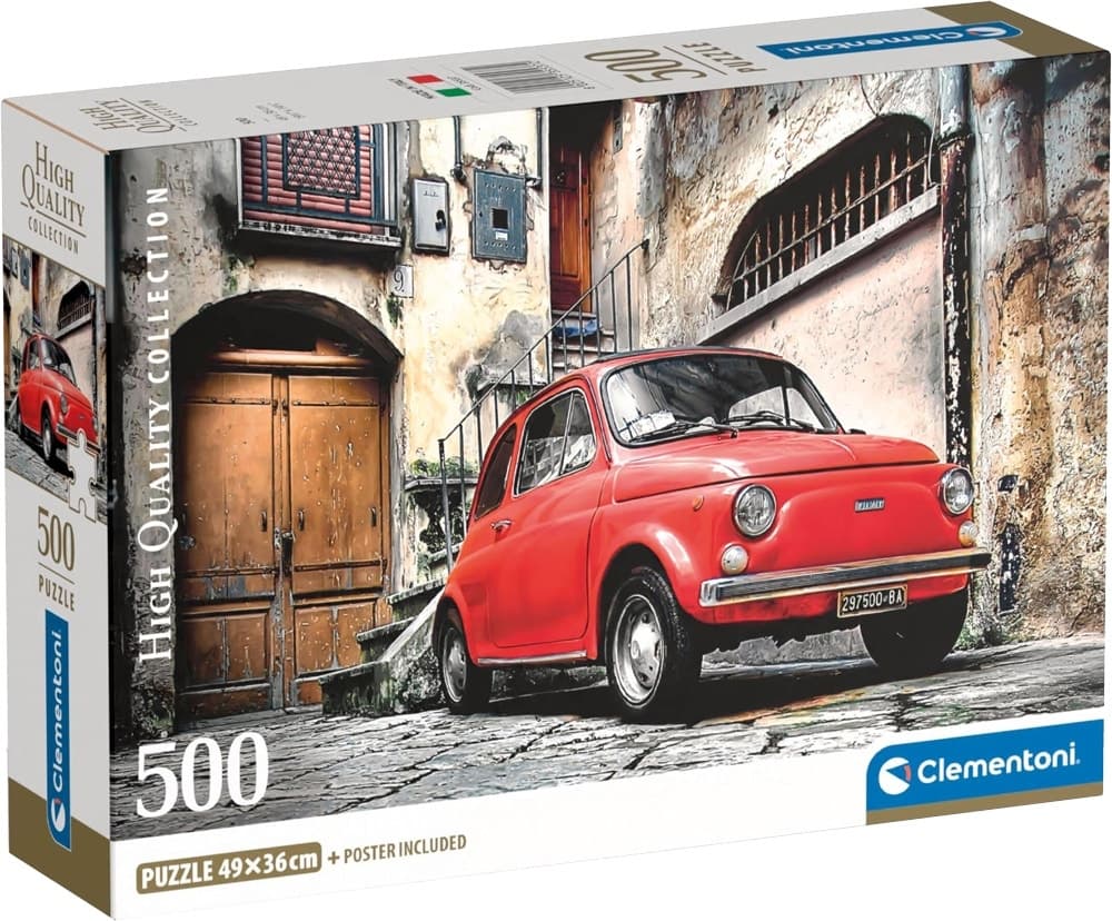 Quebra-Cabeça Clementoni Fiat 500 High Quality Collection - 500 Peças