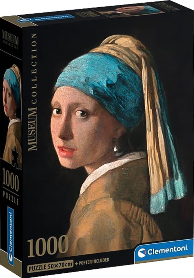 Quebra-Cabeça Clementoni Girl With A Pearl Earring Museum Collection - 39967 (1000 Pçs)