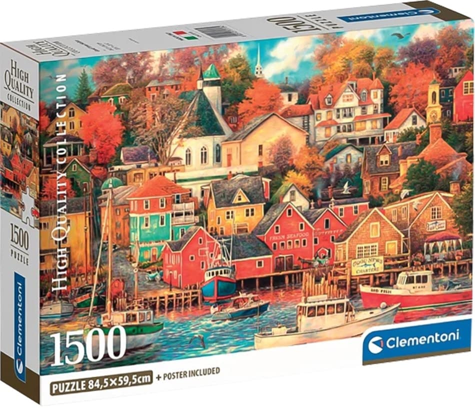 Quebra-Cabeça Clementoni Good Times Harbor High Quality Collection - 31713 (1500 Pçs)