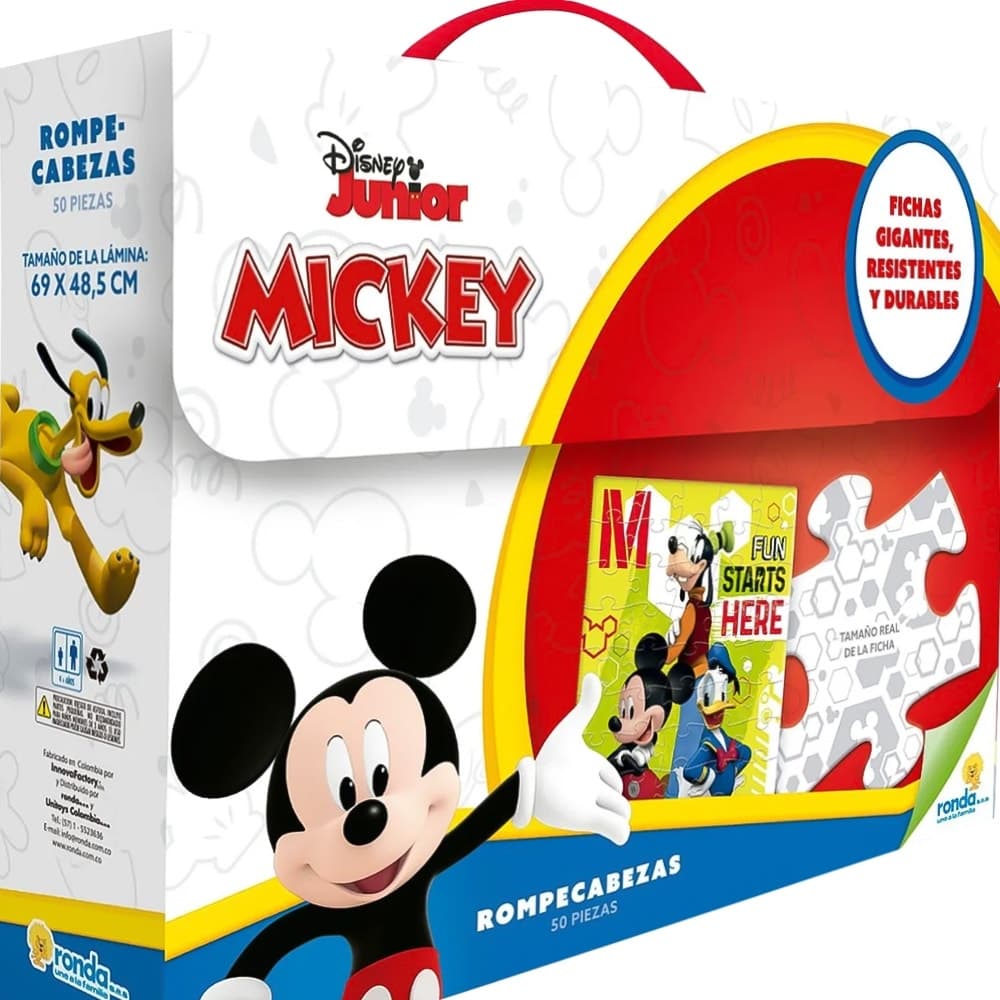 Quebra-cabeça Ronda Mickey Disney Junior 12244 (50 Peças)