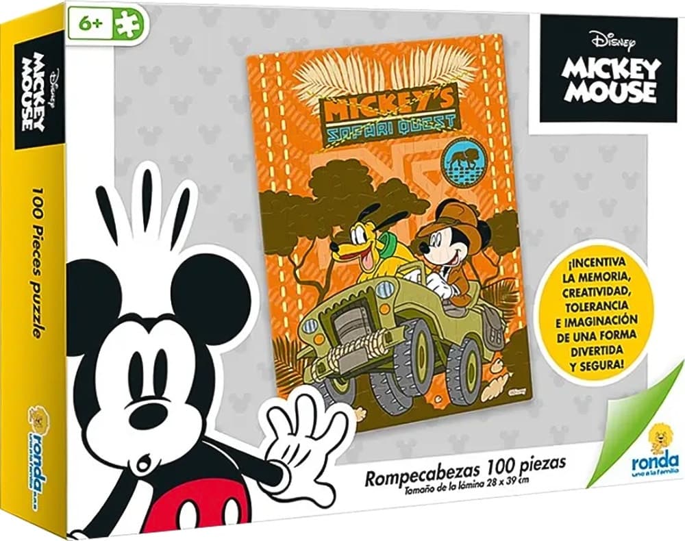 Quebra-cabeça Mickey Mouse Disney Ronda 40328 (100 Peças)