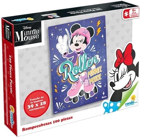 Quebra-Cabeça Minnie Mouse Disney Ronda 100 Peças