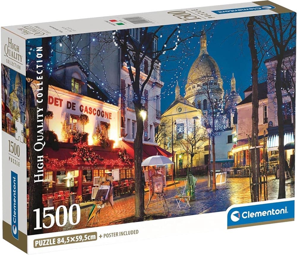 Quebra-Cabeça Clementoni Paris Montmartre High Quality Collection - 31709 (1500 Pçs)
