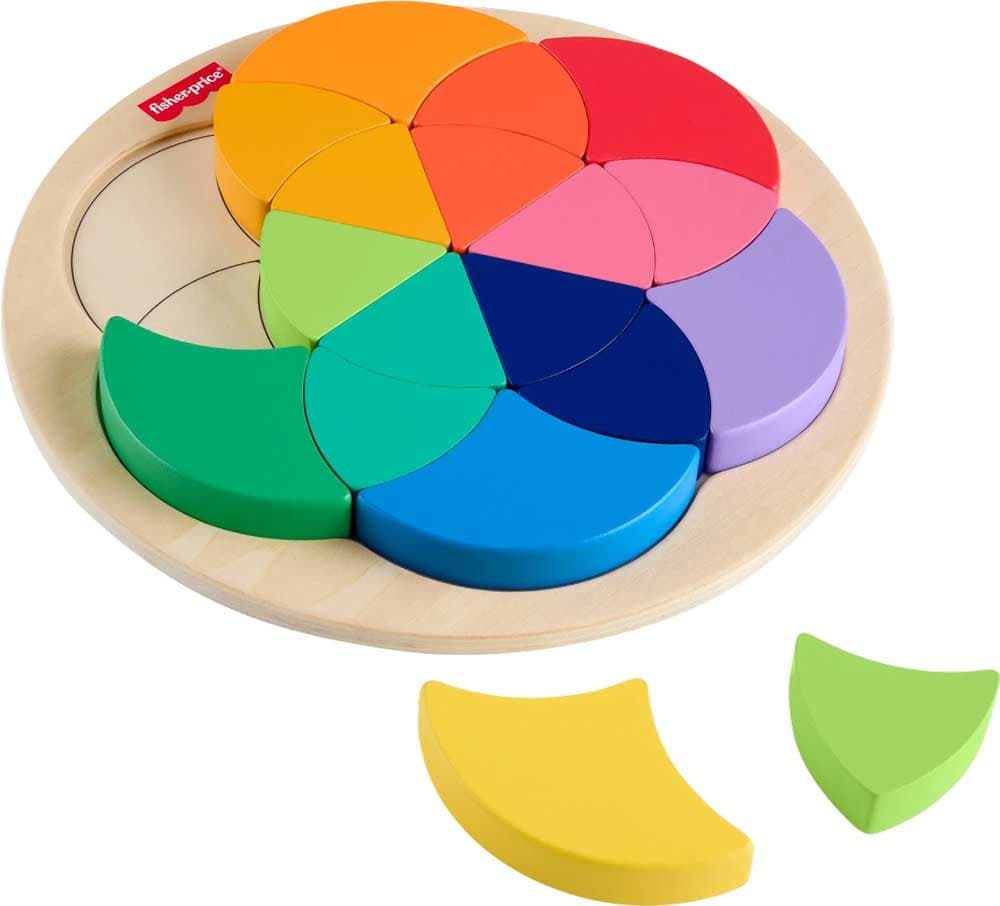 Quebra-Cabeça de Madeira Fisher-Price Roda de Cores Jfg12