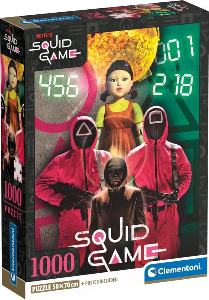 Quebra-Cabeça Clementoni Squid Game - 29068 (1000 Pçs)