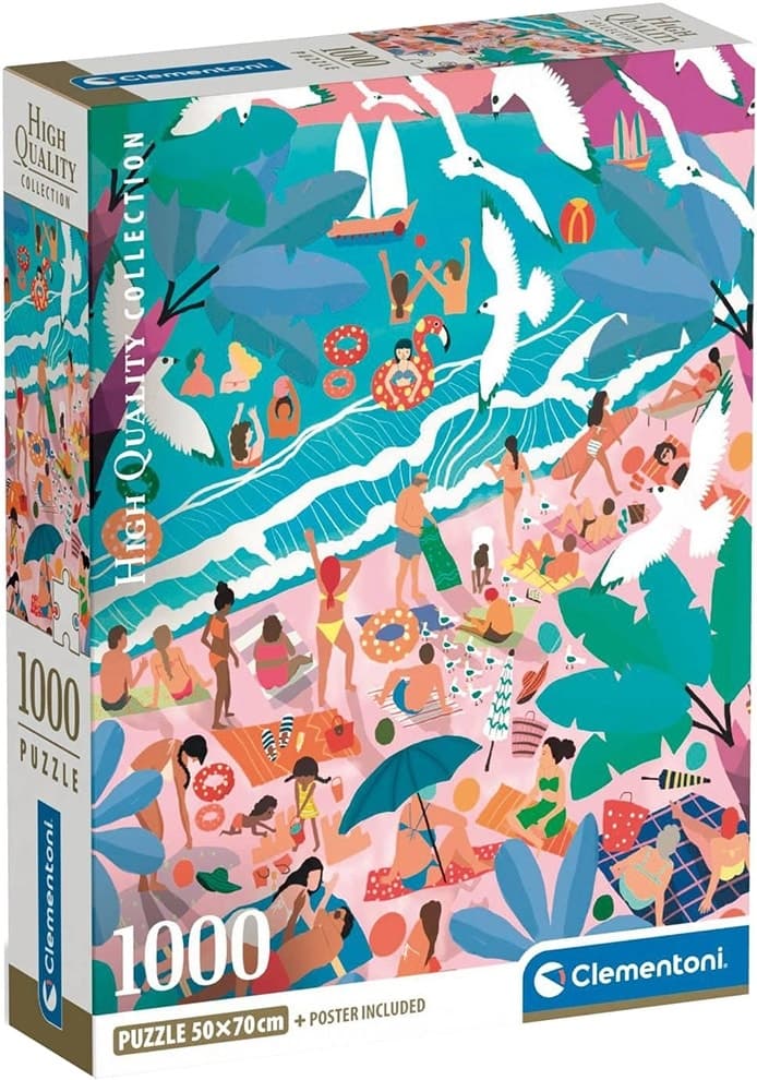 Quebra-Cabeça Sunday At the Beach High Quality Collection Clementoni - 39938 (1000 Pçs)