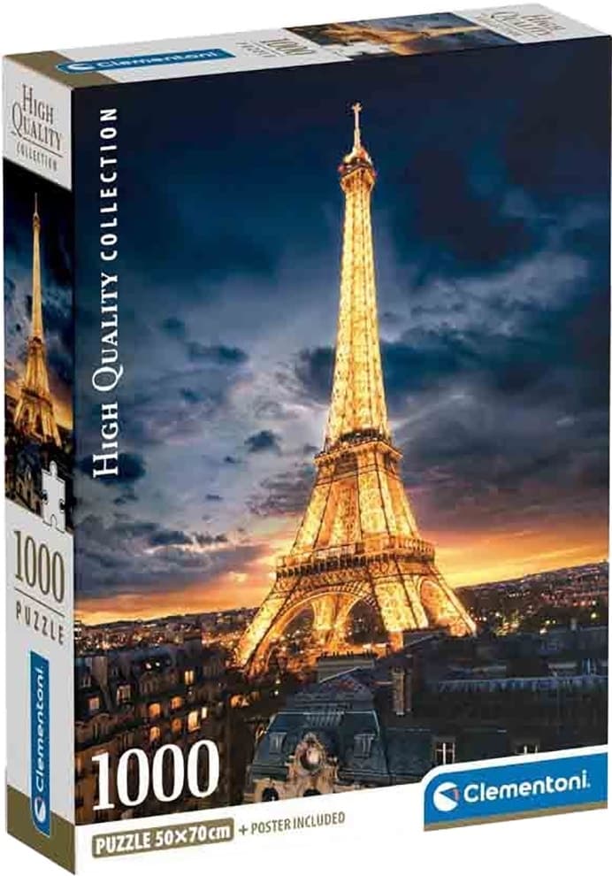 Quebra-Cabeça Clementoni Tour Eiffel High Quality Collection - 39703 (1000 Pçs)