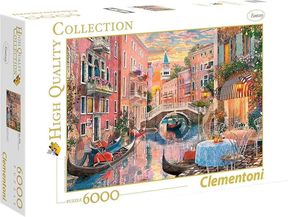 Quebra-Cabeça Venice Evening Sunset Clementoni 6.000 Peças