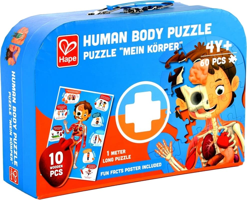 Quebra-cabeça Human Body Puzzle Hape - E1635