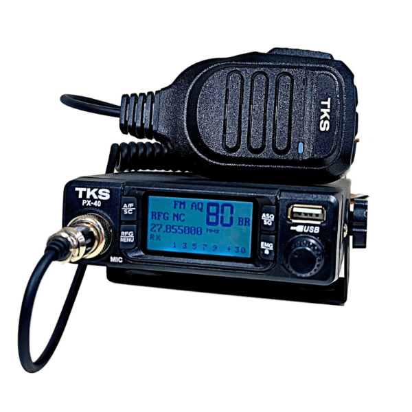 Rádio Amador Tks Px-40 80 Canais AM/FM 8W Preto